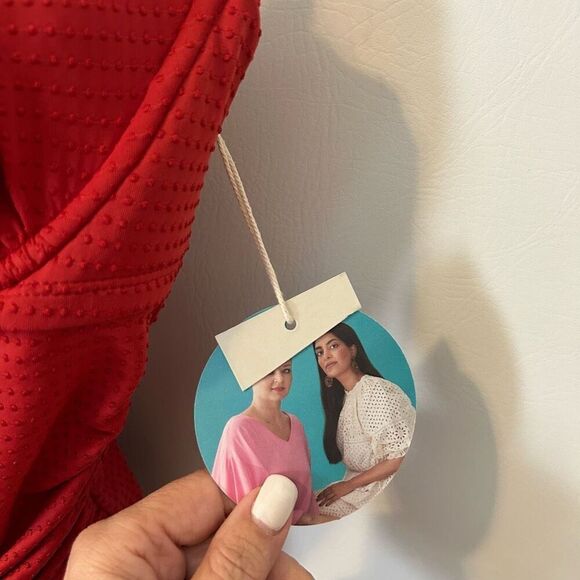 Rhode x Target Swimsuit womens XL Red Embossed Dot Ruffle beach coastal sexy NWT - Picture 7 of 14